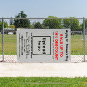 Business Saint Patrick Verkauf auf grauem Banner (Insitu)