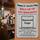 Business Saint Patrick Verkauf auf grauem Banner