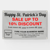Business Saint Patrick Verkauf auf Gray Rectangle Banner (Horizontal)