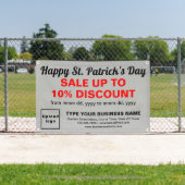 Business Saint Patrick Verkauf auf Gray Rectangle Banner (Insitu)