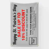 Business Saint Patrick Verkauf auf Gray Rectangle Banner (Vertikal)