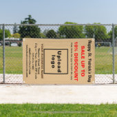 Business Saint Patrick Verkauf auf Light Brown Ban Banner (Insitu)