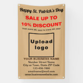 Business Saint Patrick Verkauf auf Light Brown Ban Banner (Vertikal)