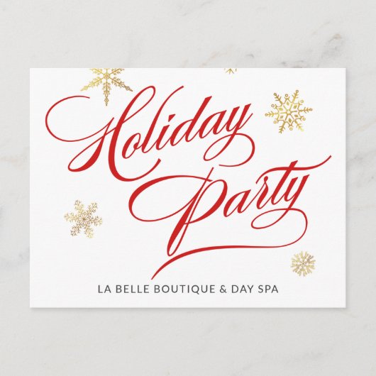 Business Sale Holiday Party Corporate Werbeaktion Postkarte (Vorderseite)