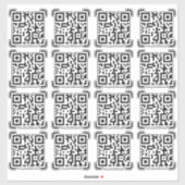 Business Scan Me QR-Code-Website Aufkleber (Blatt)