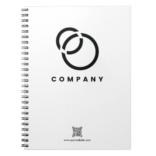 Business Scan Me QR-Code-Website Notizblock (Vorderseite)