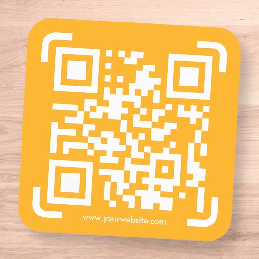 Business Scan Me QR-Code-Website Quadratischer Aufkleber