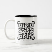 Business Scan Me QR-Code-Website Zweifarbige Tasse (Links)