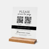Business Scan to Pay Personalized QR Code Acrylschild (Winkel)
