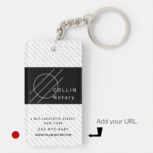 Business Schlüsselanhänger in minimalistischem Sch