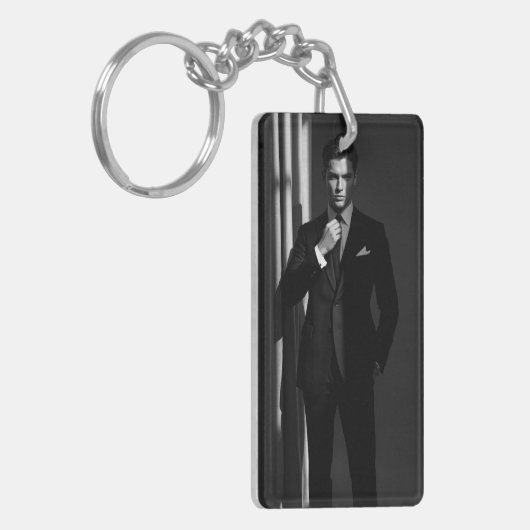 Business-Schlüsselanhänger Männer-Geschenk für den Schlüsselanhänger (Vorderseite links)