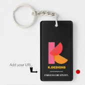 Business Schlüsselanhänger minimaler schwarzer Hin