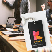 Business Schlüsselanhänger minimaler schwarzer Hin