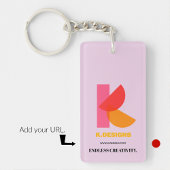 Business Schlüsselanhänger minimaler schwarzer Hin