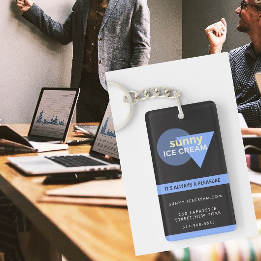 Business Schlüsselanhänger minimalistisches Logo b