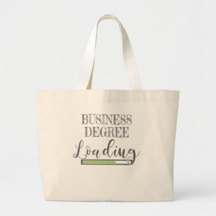 Business School Student Geschenk Business Degree L Jumbo Stoffbeutel