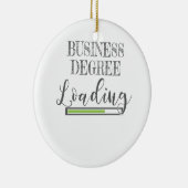 Business School Student Geschenk Business Degree L Keramik Ornament (Rechts)