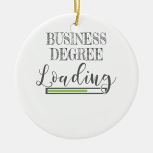 Business School Student Geschenk Business Degree L Keramik Ornament
