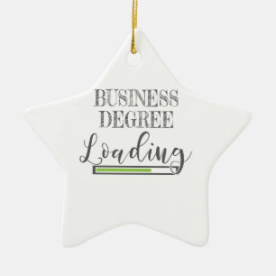 Business School Student Geschenk Business Degree L Keramik Ornament