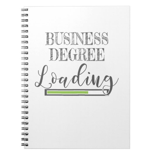 Business School Student Geschenk Business Degree L Notizblock (Vorderseite)