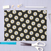 Business Schwarz-weiß Gold Elegante Ihr Logo hier Seidenpapier (Handwerk)