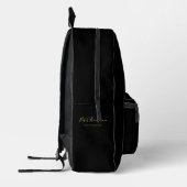 Business Script Elegante Signatur Personalisiert Bedruckter Rucksack (Links)