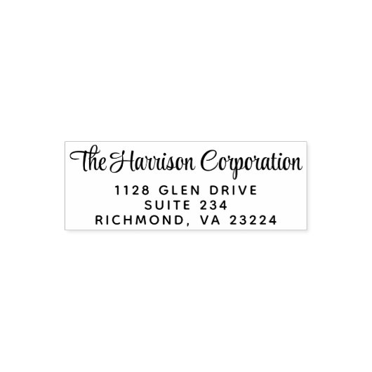 Business Script-Rücksendeadresse Permastempel (Design)