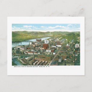 Business Section, Wheeling, West Virginia Postkarte