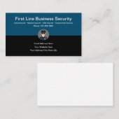 Business Security Services Modernes Design Visitenkarte (Vorne/Hinten)