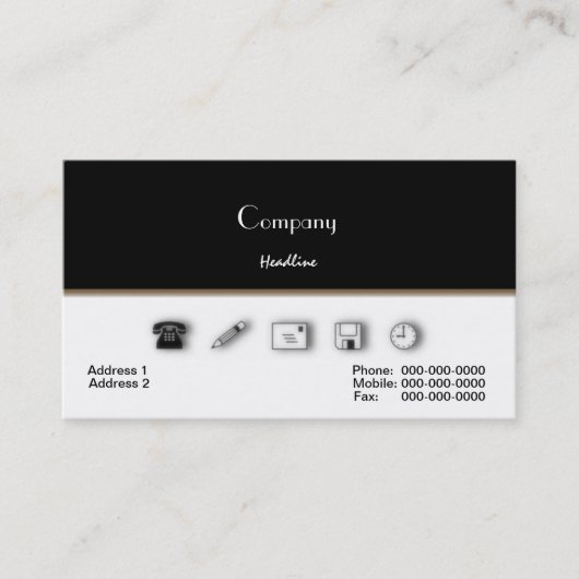 Business Service Business Card Visitenkarte (Vorderseite)