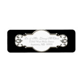 Business Shipping Classic Baroque Swirl Circle (Vorne)