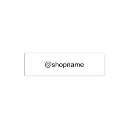 Business @ Social Media Handle for Online Shop Permastempel