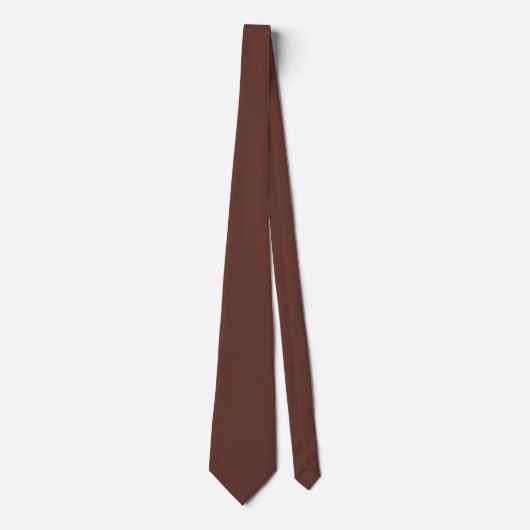 Business Solid Brown Neck Tie Krawatte (Vorderseite)