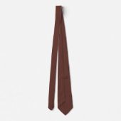 Business Solid Brown Neck Tie Krawatte (Rückseite)