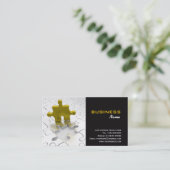 Business Solutions Business Card Visitenkarte (Stehend Vorderseite)