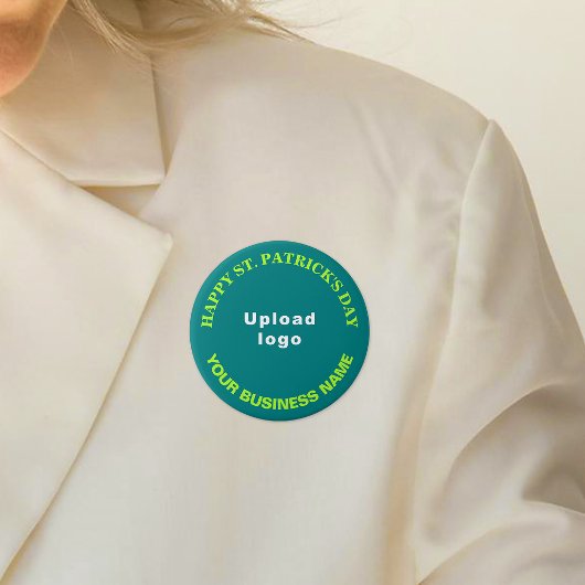 Business St. Patrick Gruß auf Aquamarine grüne Run Button