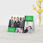 Business St. Patrick's Day Foto, Individuelle Name Karte (Gelbe Blume)