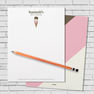 Business Stationery Ice Creme Custom Briefbogen