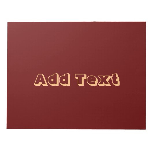 Business-Stationery zum Hinzufügen von Textausdruc Notizblock (Vorderseite)