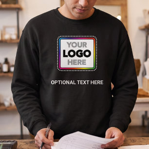 Business-Sweatshirt Benutzerdefiniertes Logo + O Sweatshirt