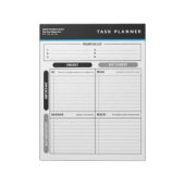 Business Task Planner Priority Matrix Notepad Notizblock (Rotiert)