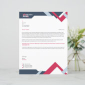 Business Tetterhead Template (Stehend Vorderseite)