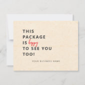 Business Thank You Card Dankeskarte (Rückseite)