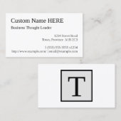 Business Thought Leader Business Card Visitenkarte (Vorne/Hinten)