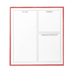 Business-To-Do-Notepad für den täglichen und Proje Notizblock