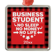 Business Uni Student Red Kariert Xmas