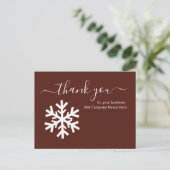 Business-Urlaubsnachrichten für Kunden Postkarte (Stehend Vorderseite)