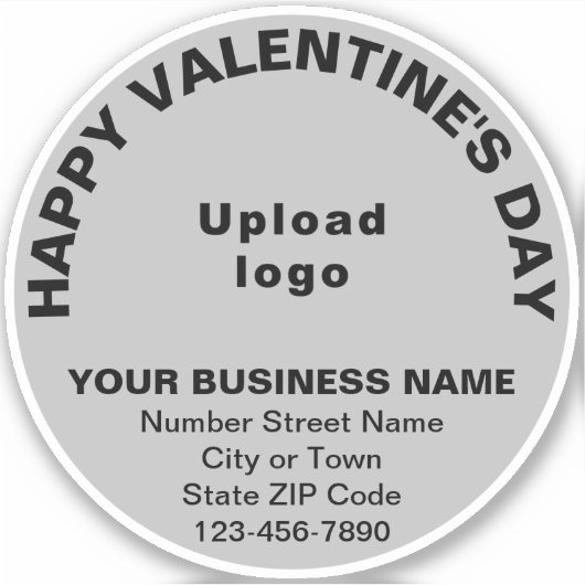 Business Valentine Greeting Aufkleber (Vorderseite)