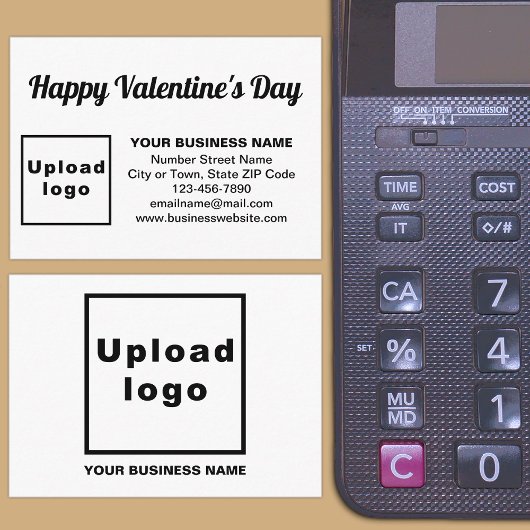Business Valentine Greeting Begleitkarte