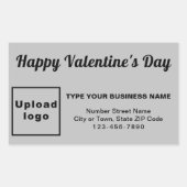 Business Valentine Greeting Rechteckiger Aufkleber (Vorderseite)